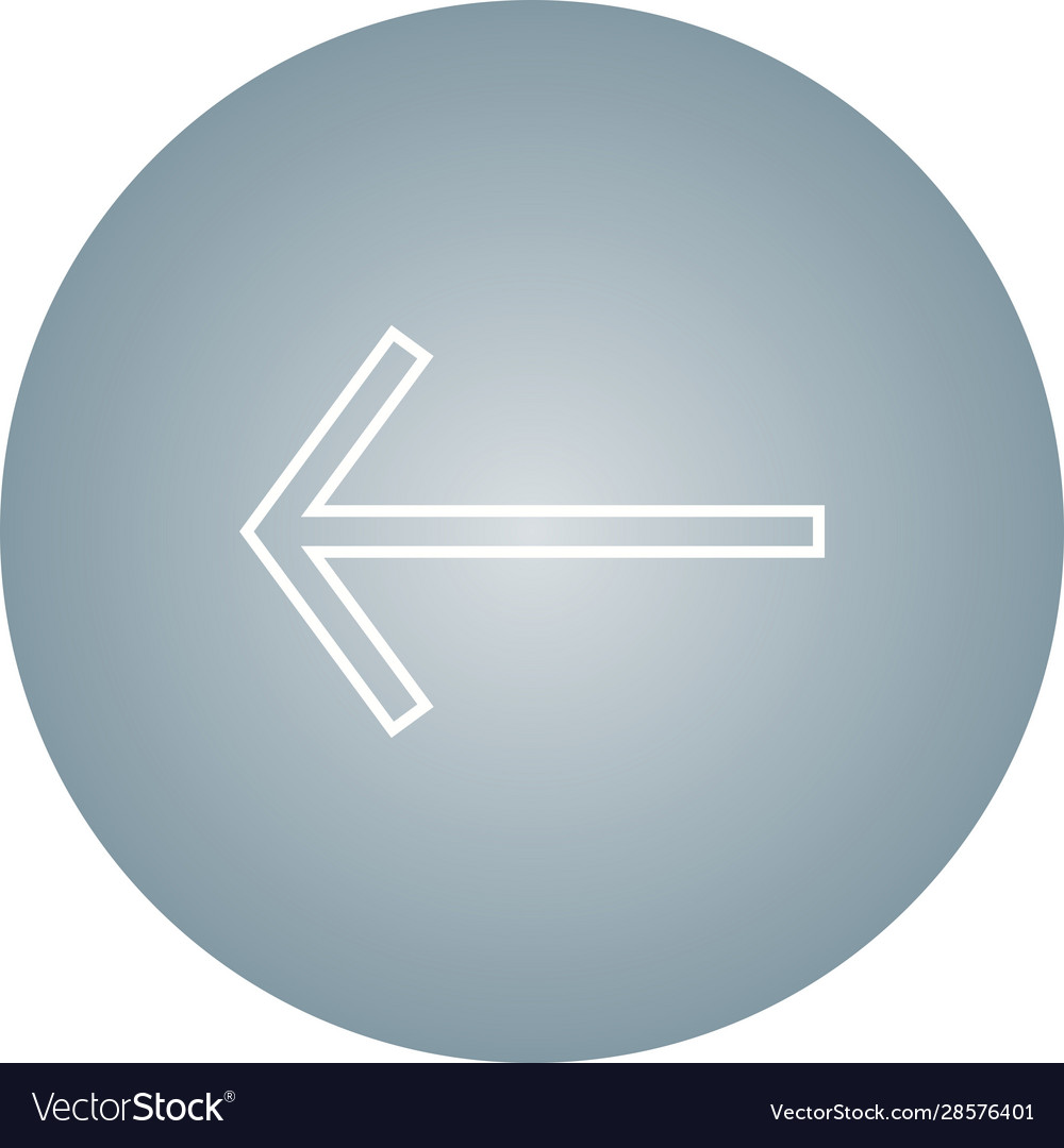 Beautiful left line icon