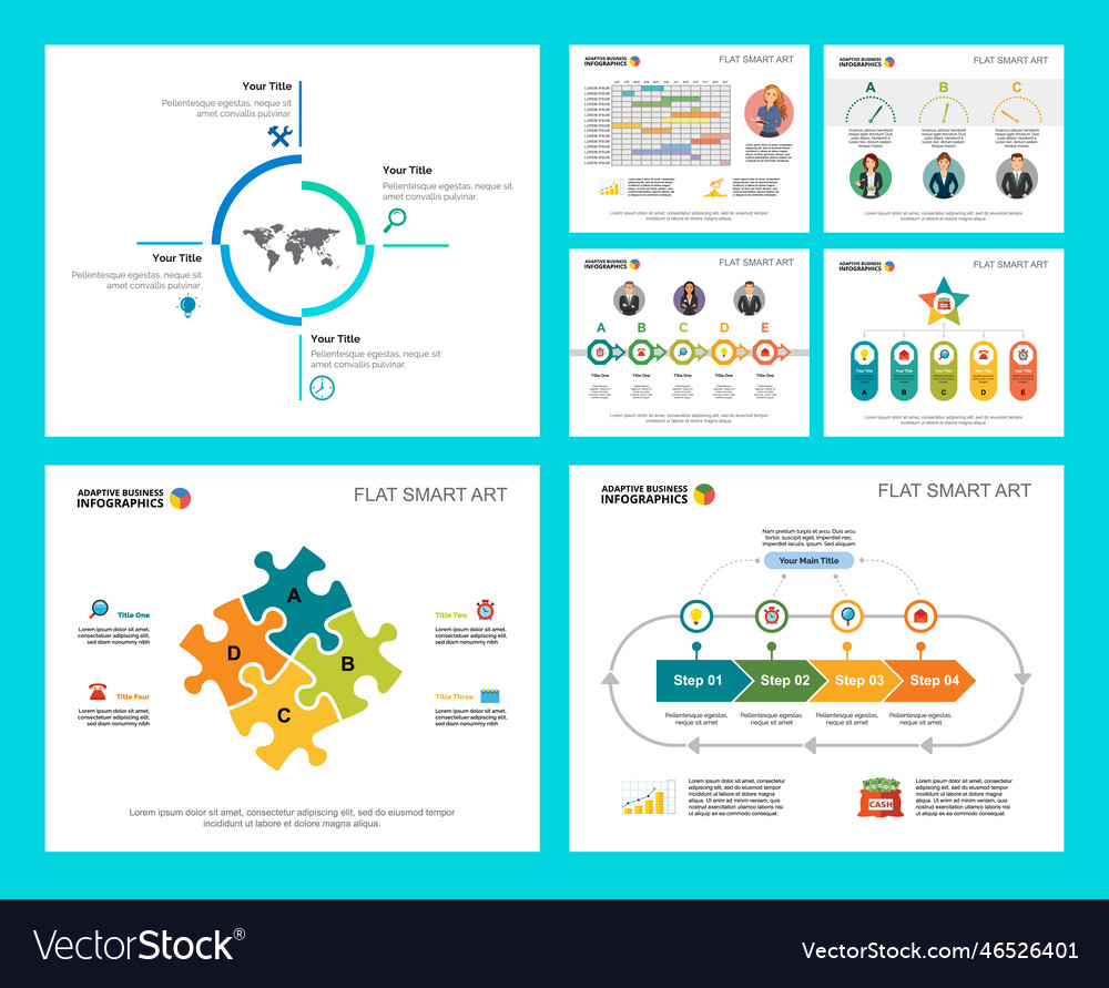 Colorful marketing or management concept Vector Image