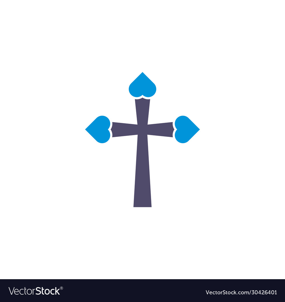 Cross icon on background for graphic and web
