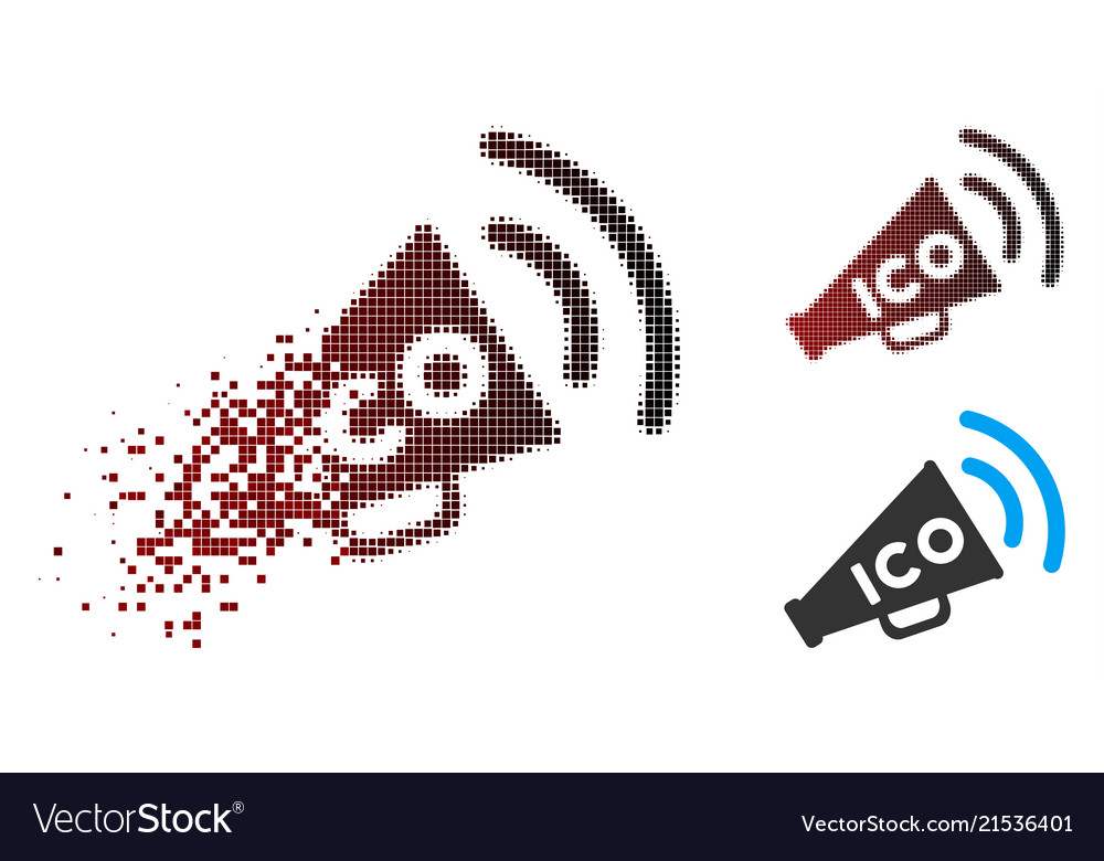 Disintegrating Megaphone Icon