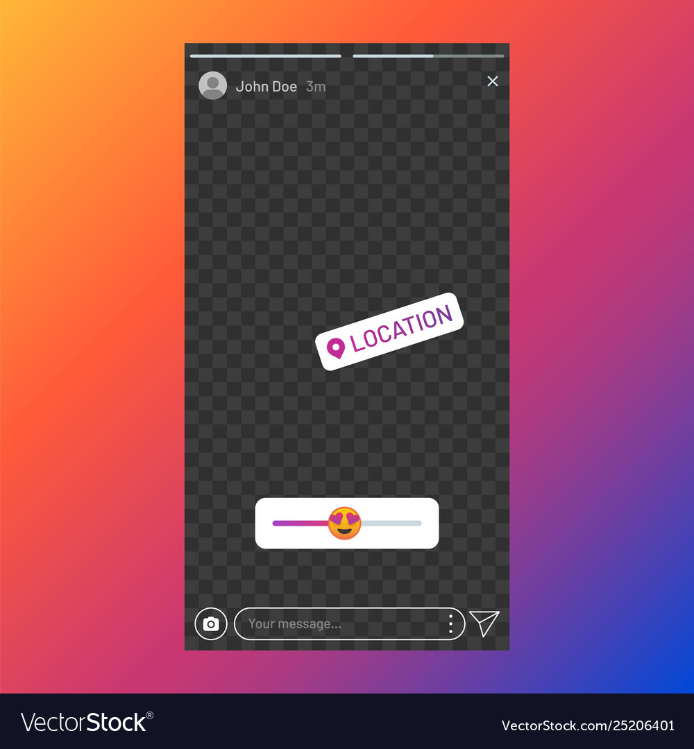 Download Instagram Stories Interface Poll Element In Vector Image