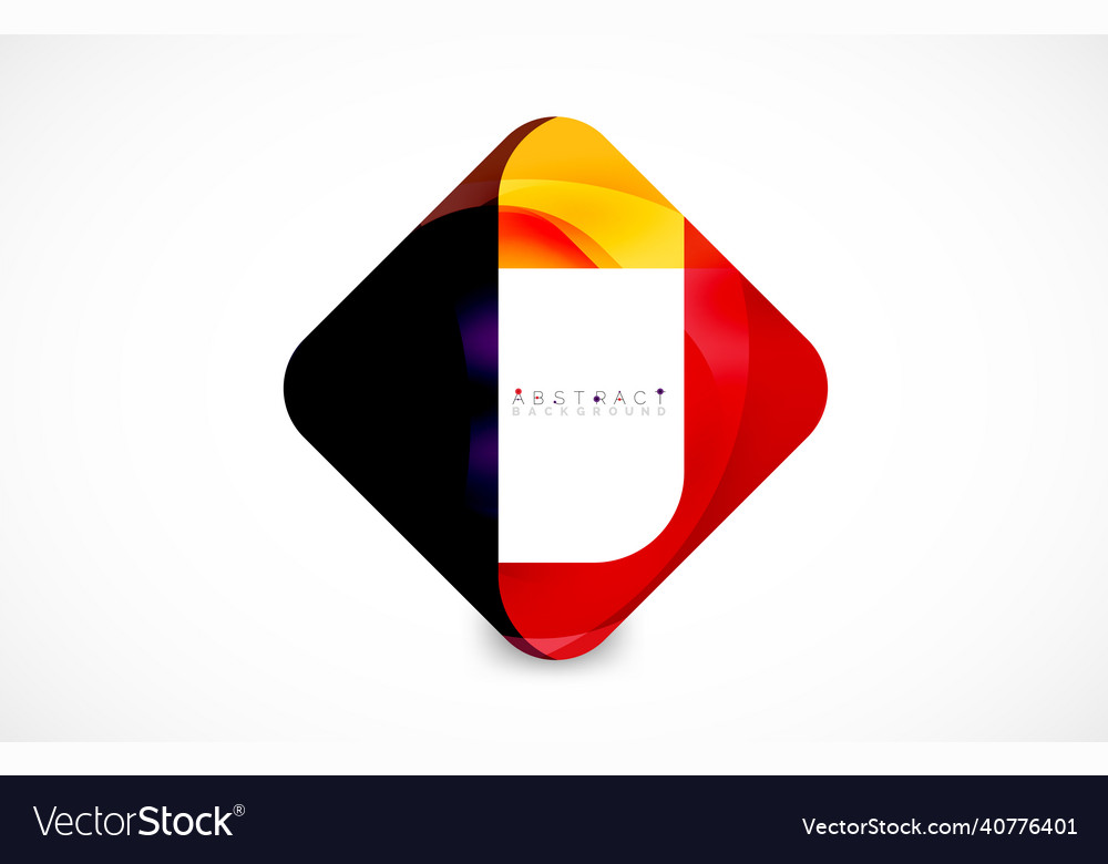 Minimal background abstract square shape vector image Minimal background abstract square shape