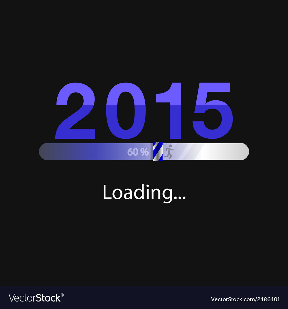 New year 2015 loading background