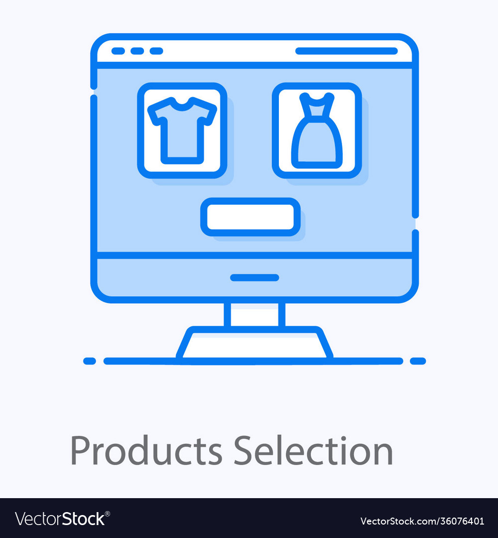 product-selection-royalty-free-vector-image-vectorstock