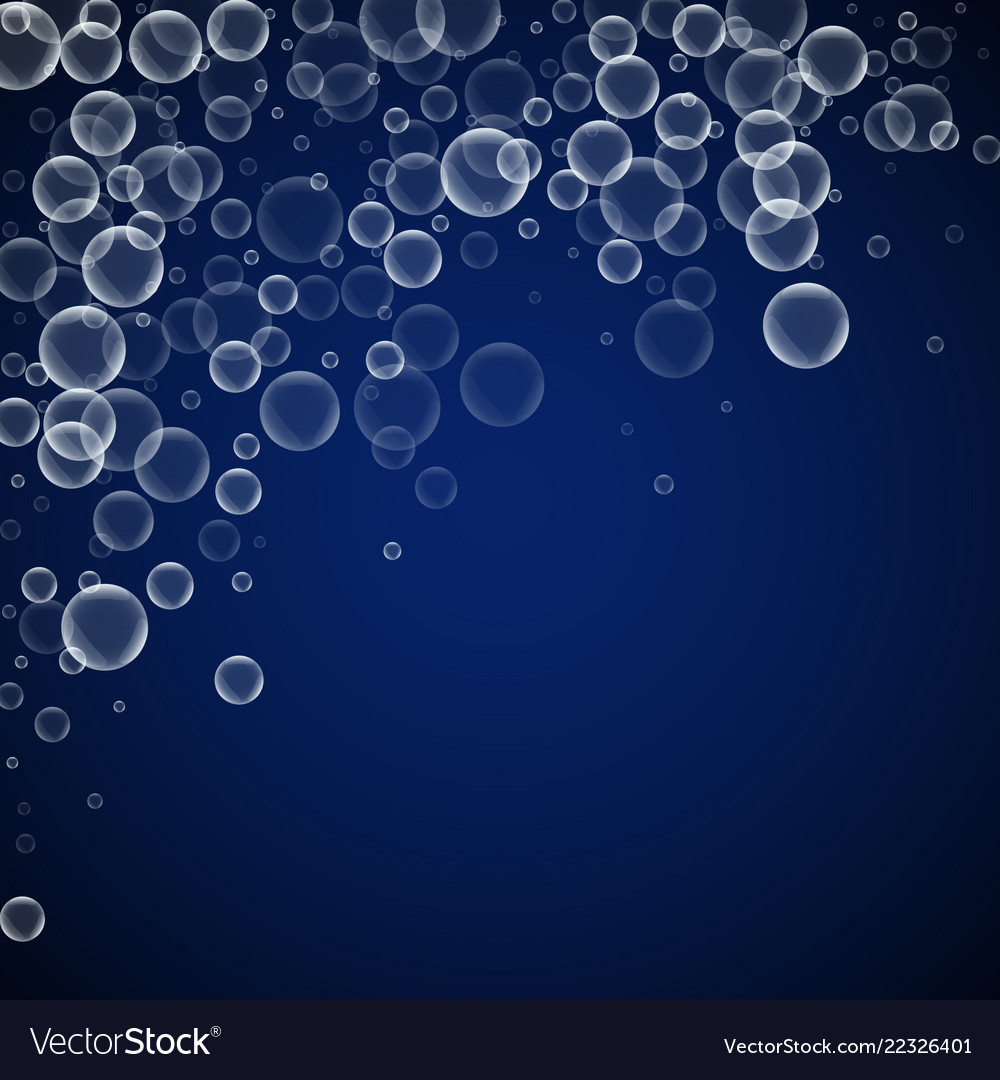 Random soap bubbles abstract background blowing b vector image Random soap bubbles abstract background blowing b