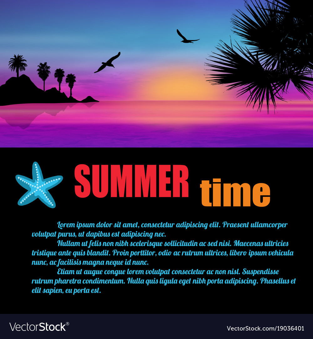 Summer time poster