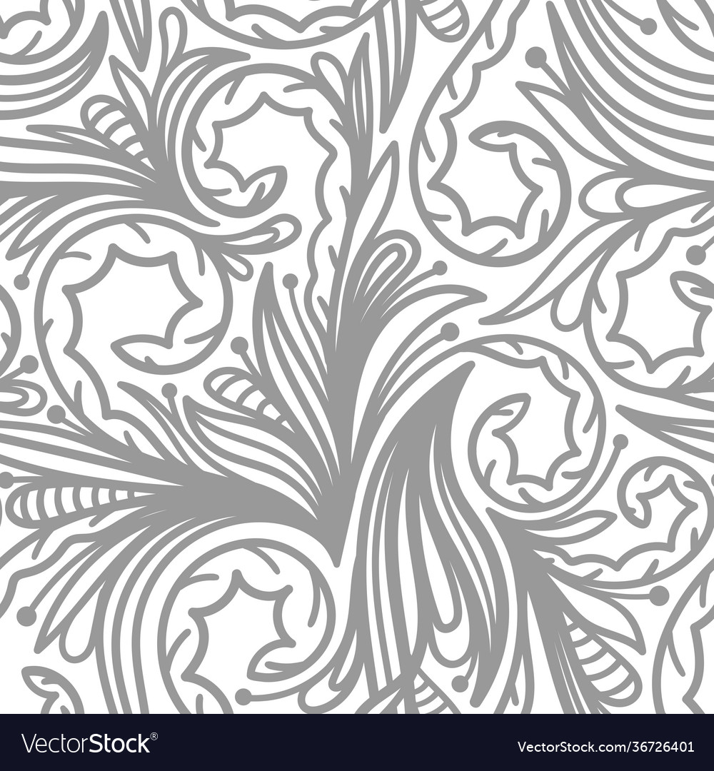 White seamless background with gray patterns