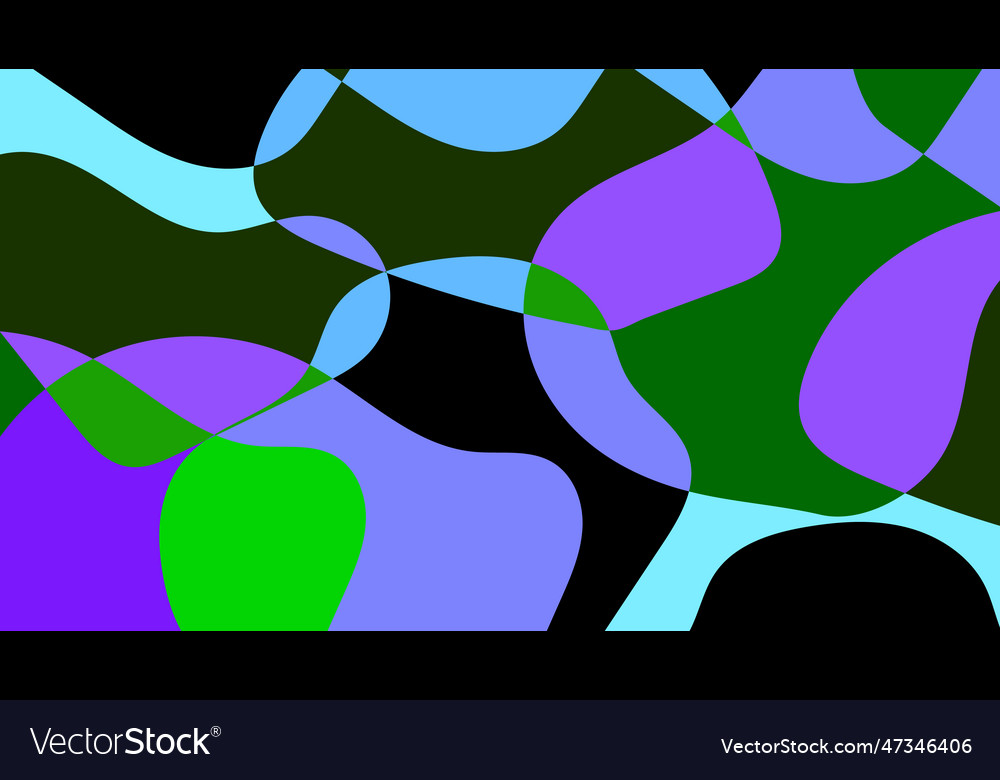 Abstract fluid shape colorful on background vector image Abstract fluid shape colorful on background