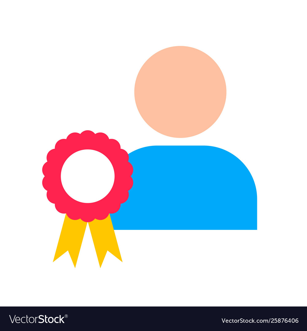 Achievement badge digital marketing flat style Vector Image