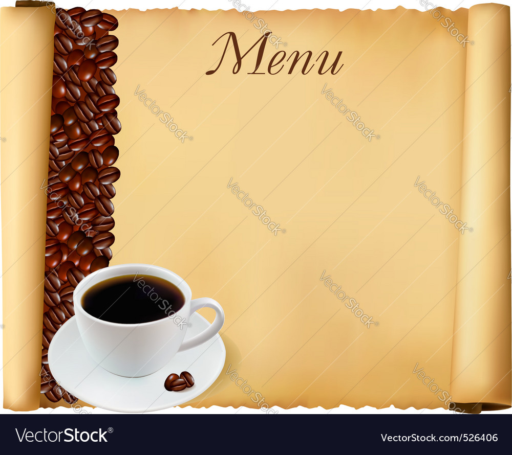 cafe menu wallpaper