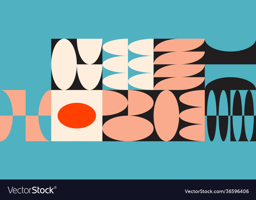 Minimal geometric pattern design vector image Minimal geometric pattern design
