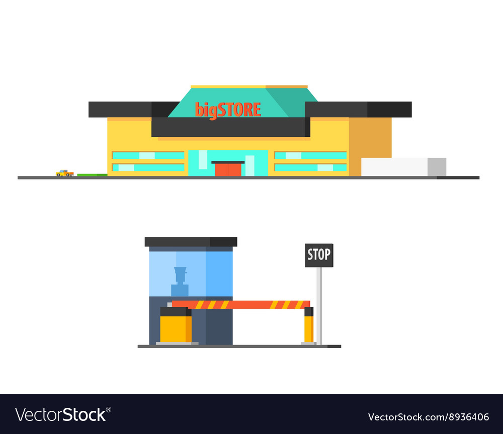 Shopping mall and checkpoint