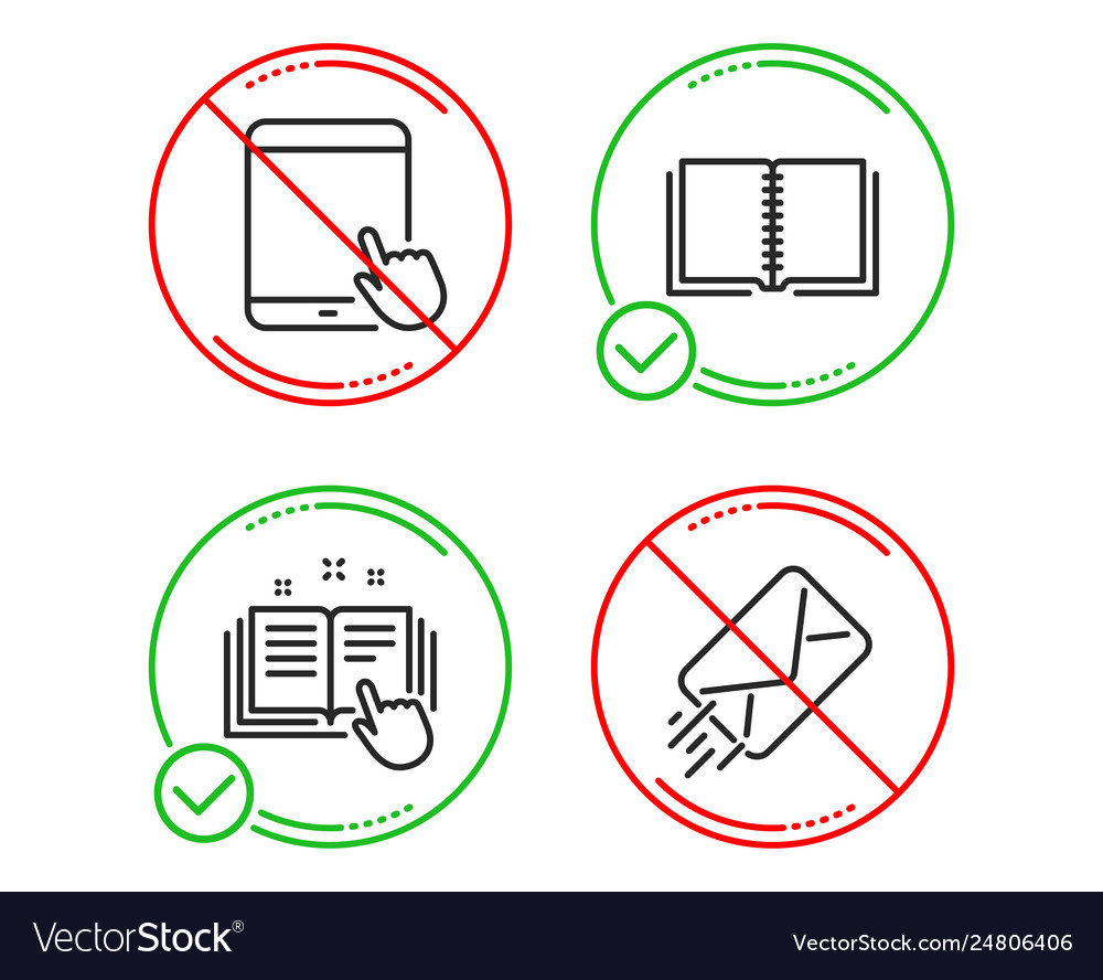 Technical documentation tablet pc and book icons Vector Image Technical documentation tablet pc and book icons