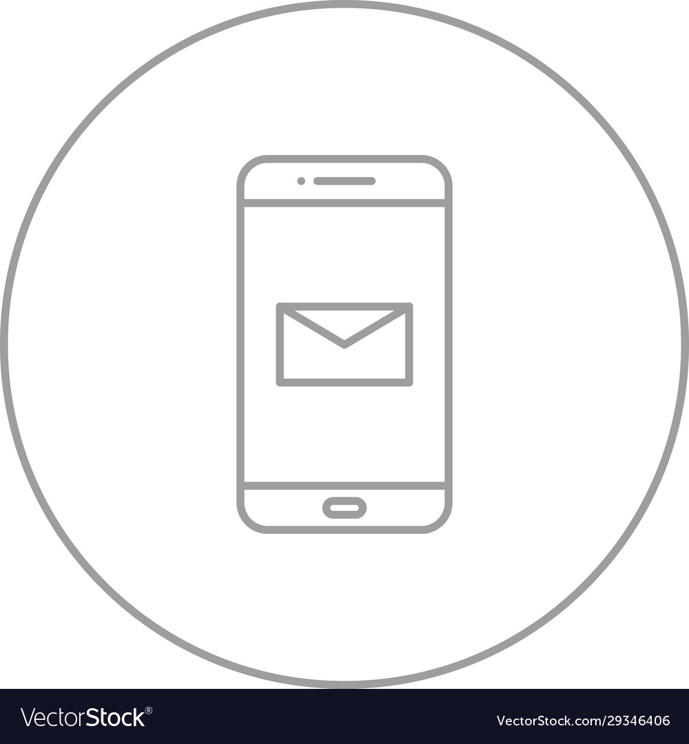 Unique messaging app line icon