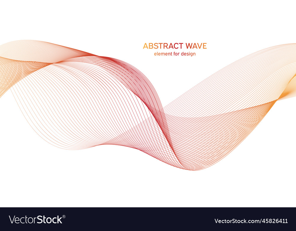 Abstract colorful wave element for design vector image Abstract colorful wave element for design