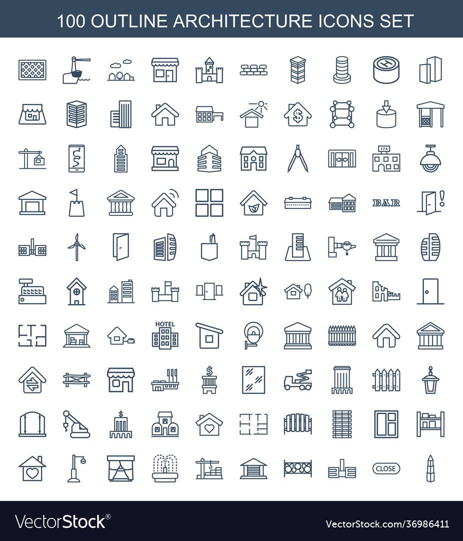 Architektur Icons