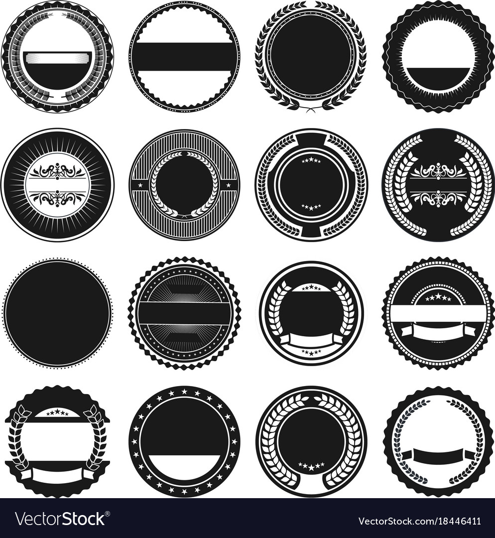 Collection of round border frames