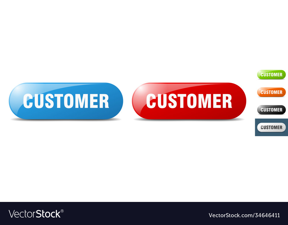 Customer button key sign push set