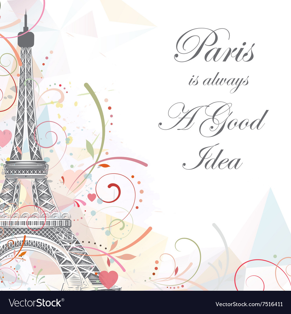 Eiffel tower romantic background