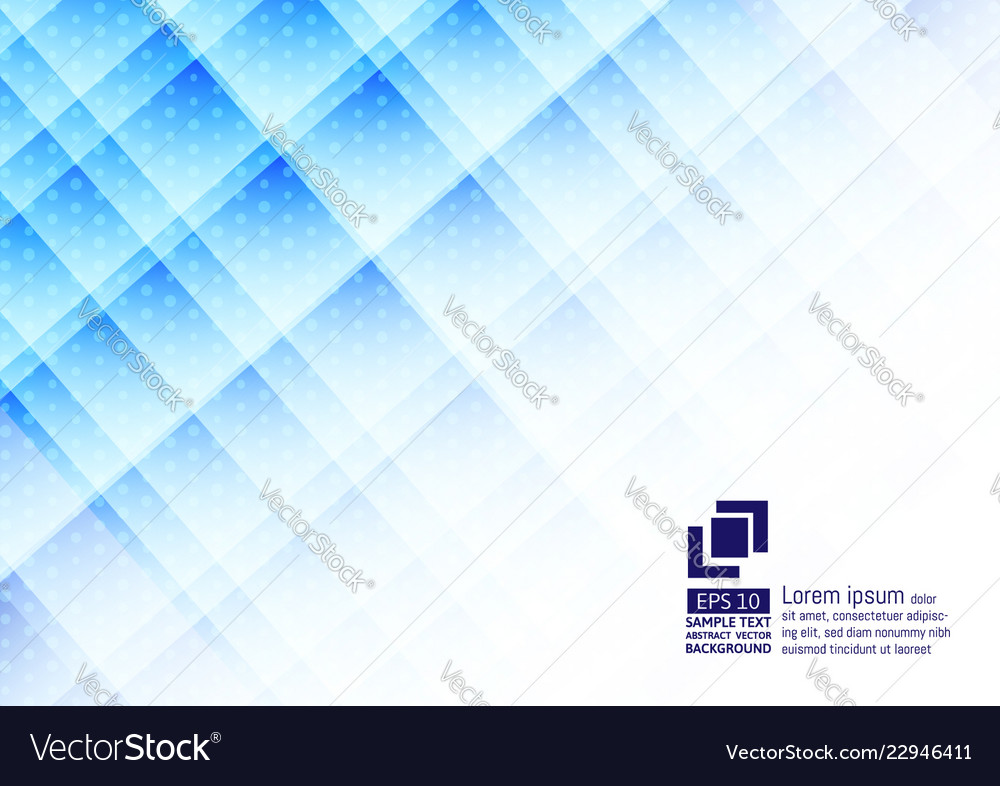 Geometric elements blue color with dots abstract vector image Geometric elements blue color with dots abstract
