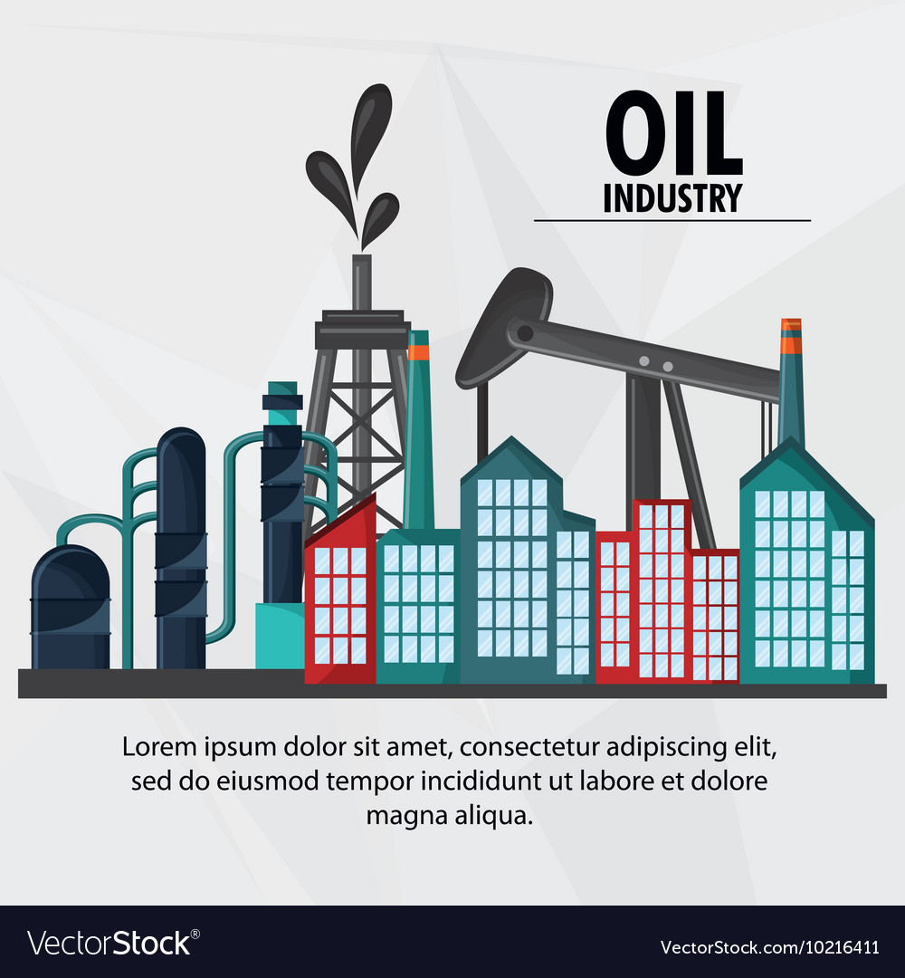 Oil industry production petroleum icon