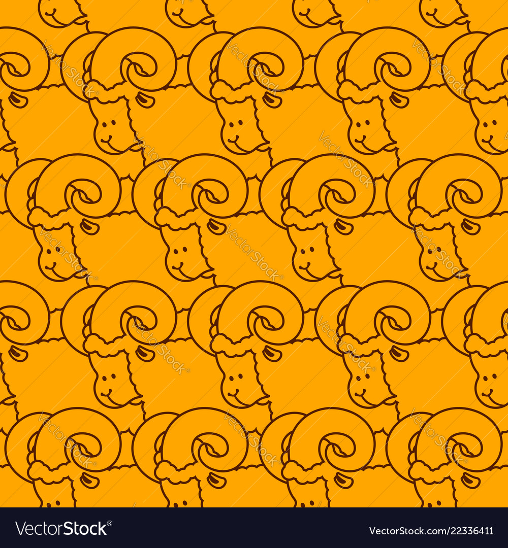 Sheep Flock Pattern Ornament