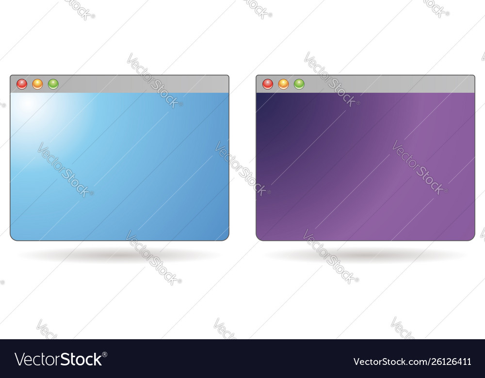 Web browser mini vector image Web browser mini