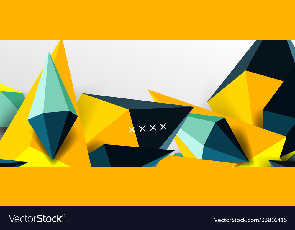 3d low poly abstract shape background