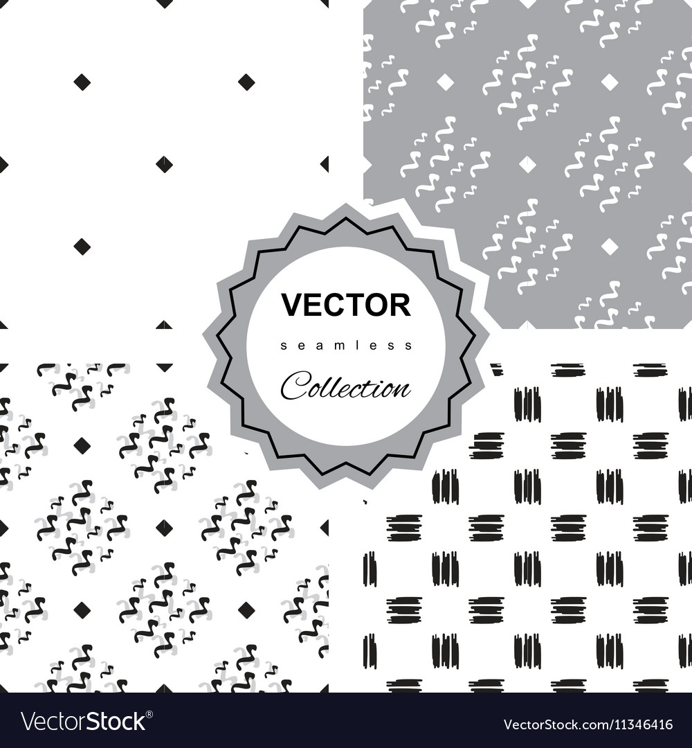 Ddoodle abstract seamless pattern collection