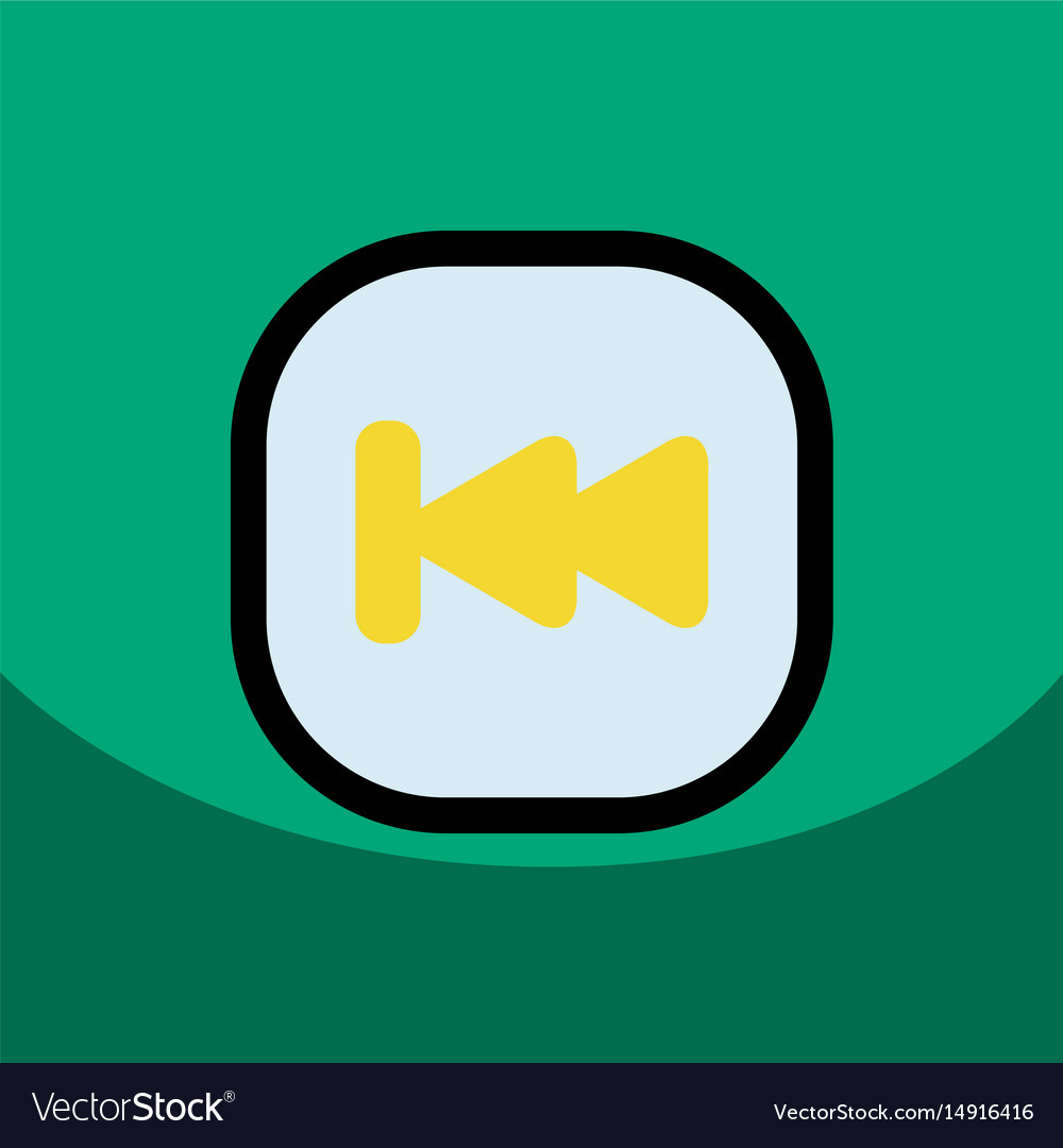 Flat icon design collection button music
