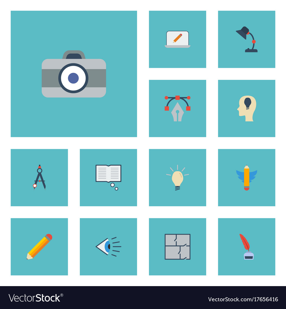 Flat icons scheme concept idea and other