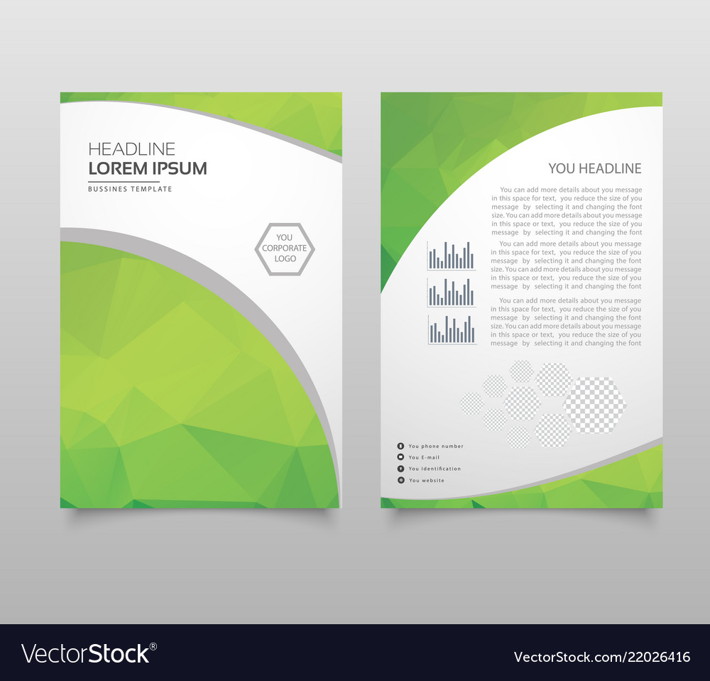 Modern brochure layout flyer and cover design