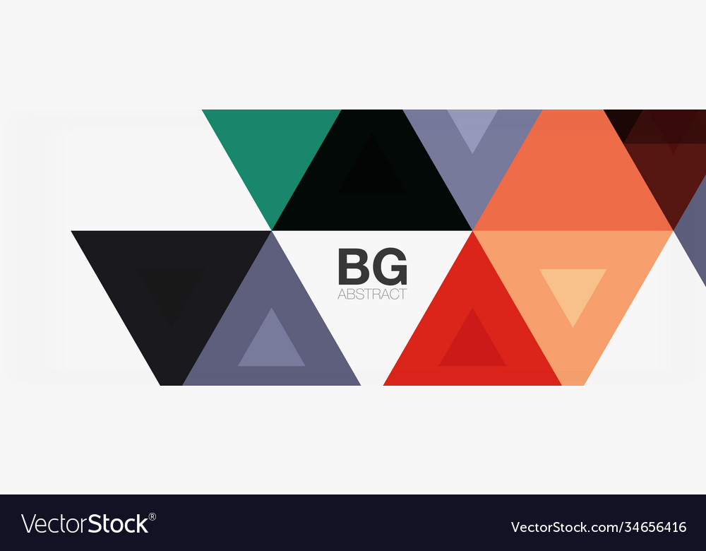 Mosaic triangle pattern abstract background vector image Mosaic triangle pattern abstract background