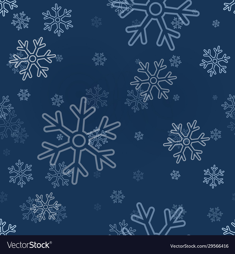 Seamless snowflakes pattern background