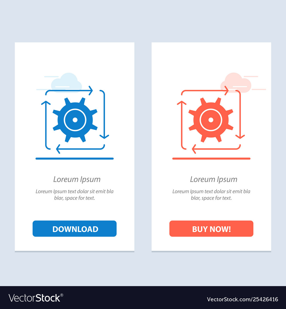 Workflow automation development flow operation vector image Workflow automation development flow operation