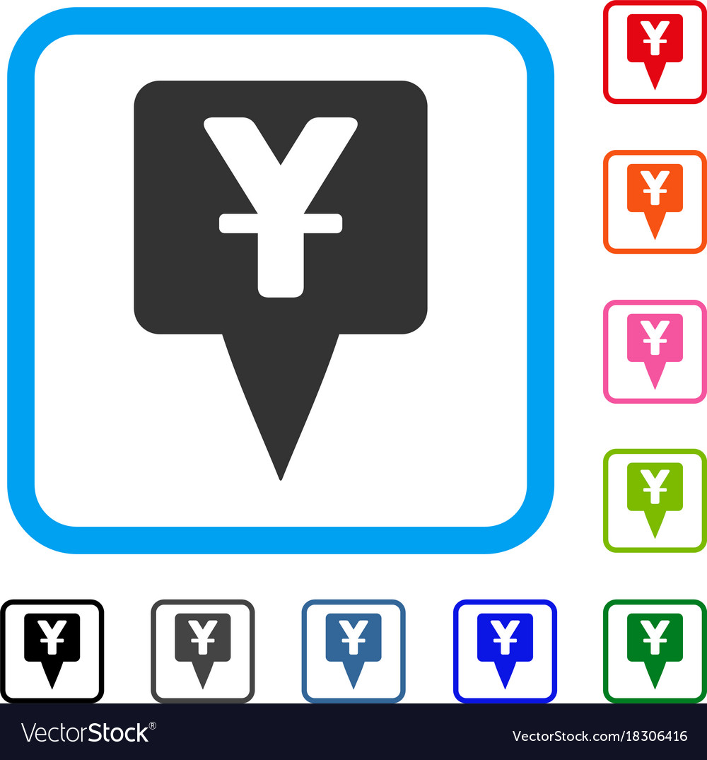 Yuan map pointer framed icon