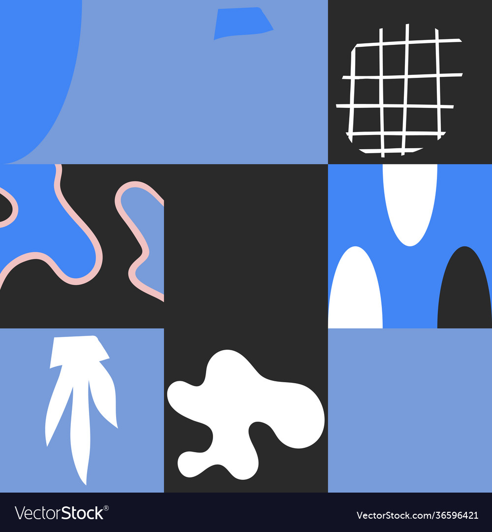 Abstract hand-drawn pattern design vector image Abstract hand-drawn pattern design