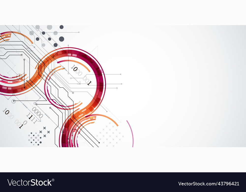 Abstract technology concept circuit board high Vector Image