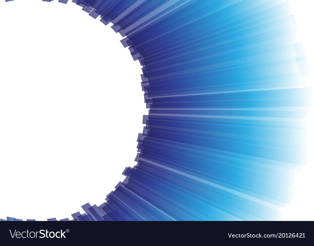 Blue abstract circle explode background