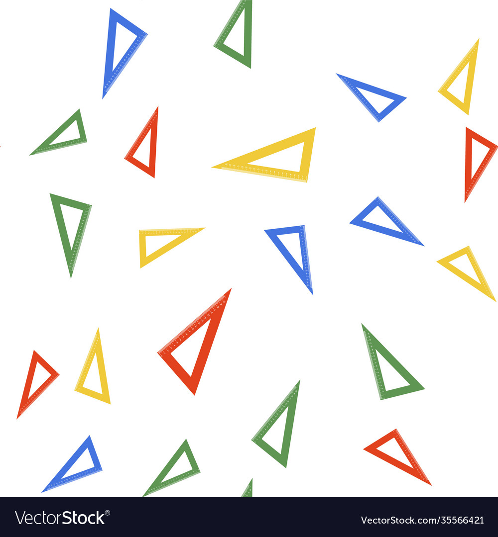 Farbe dreieckige Herrscher-Symbol isoliert nahtlos vector image Farbe dreieckige Herrscher-Symbol isoliert nahtlos