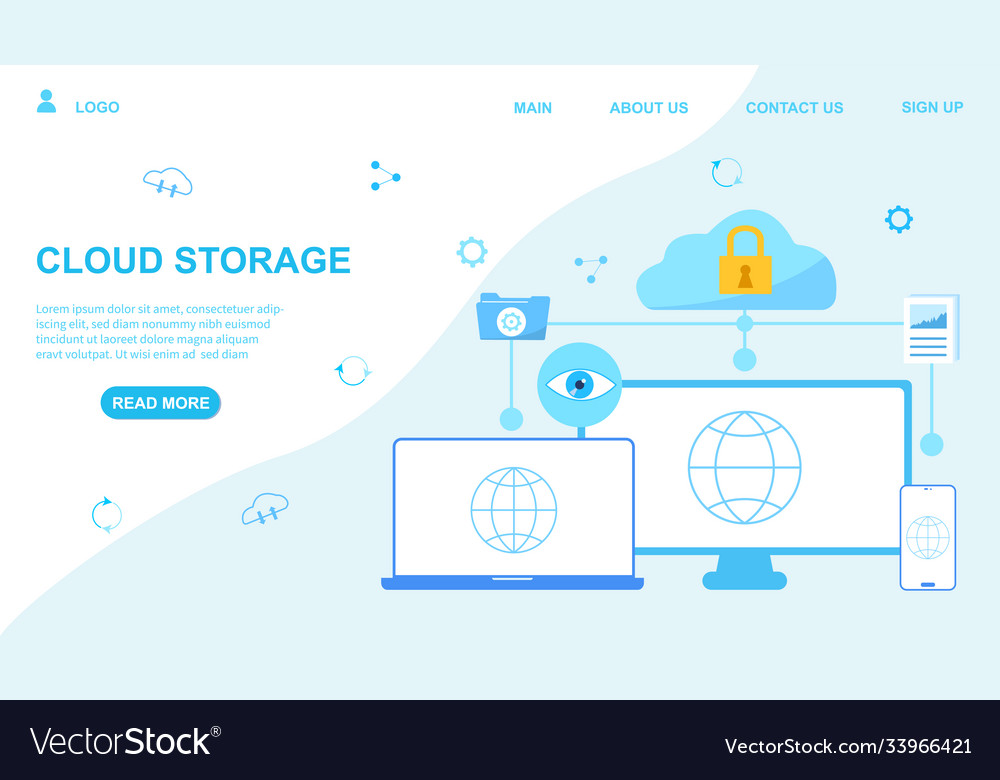 Concept accessing to files and data vector image Concept accessing to files and data