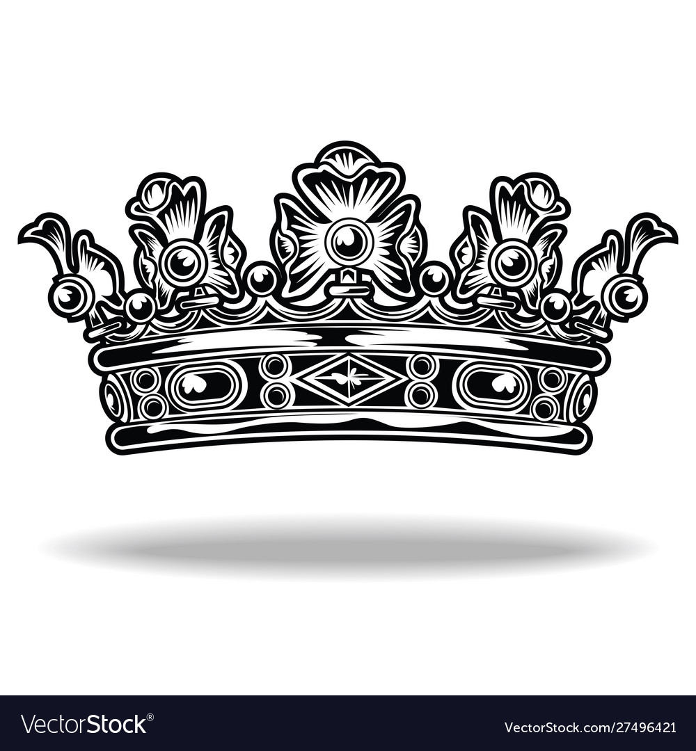 Crown Black And White King Queen 333.