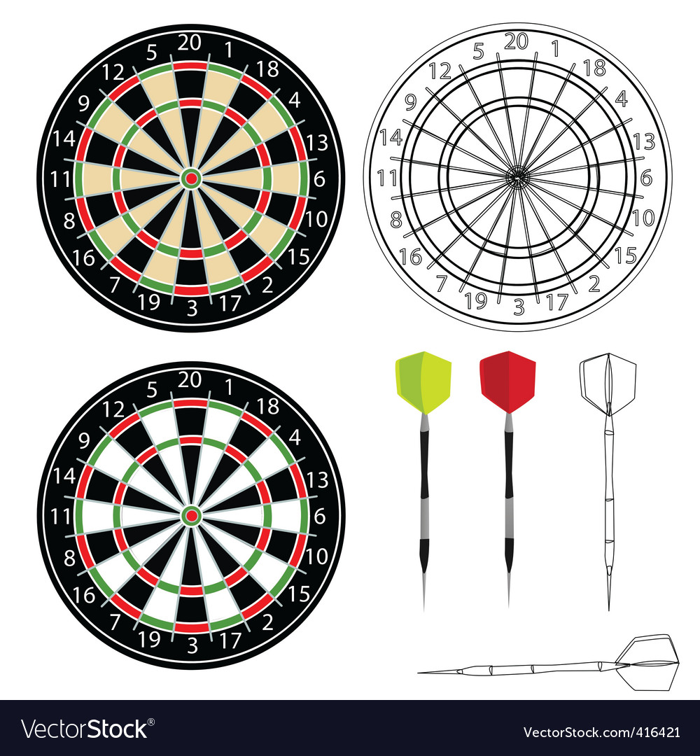 Dartboard and Darts Set