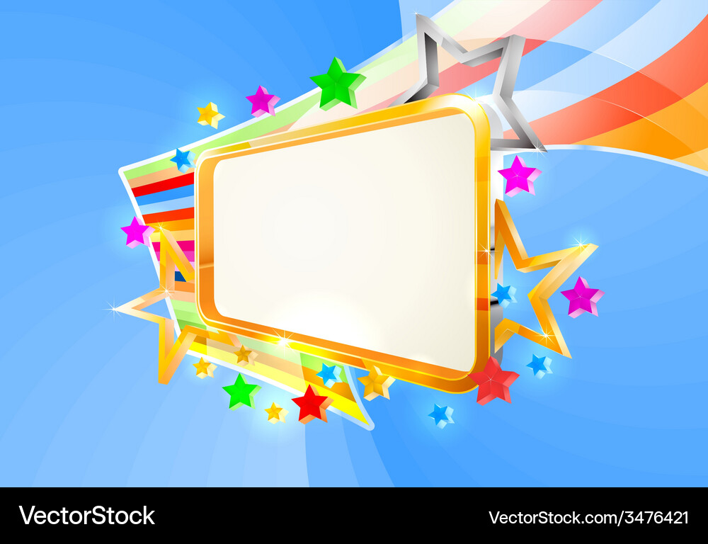 Empty signboard Royalty Free Vector Image - VectorStock