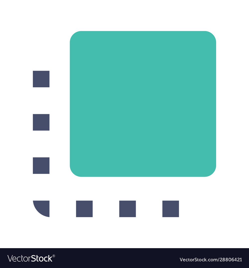 Flip to front button glyph color icon vector image Flip to front button glyph color icon