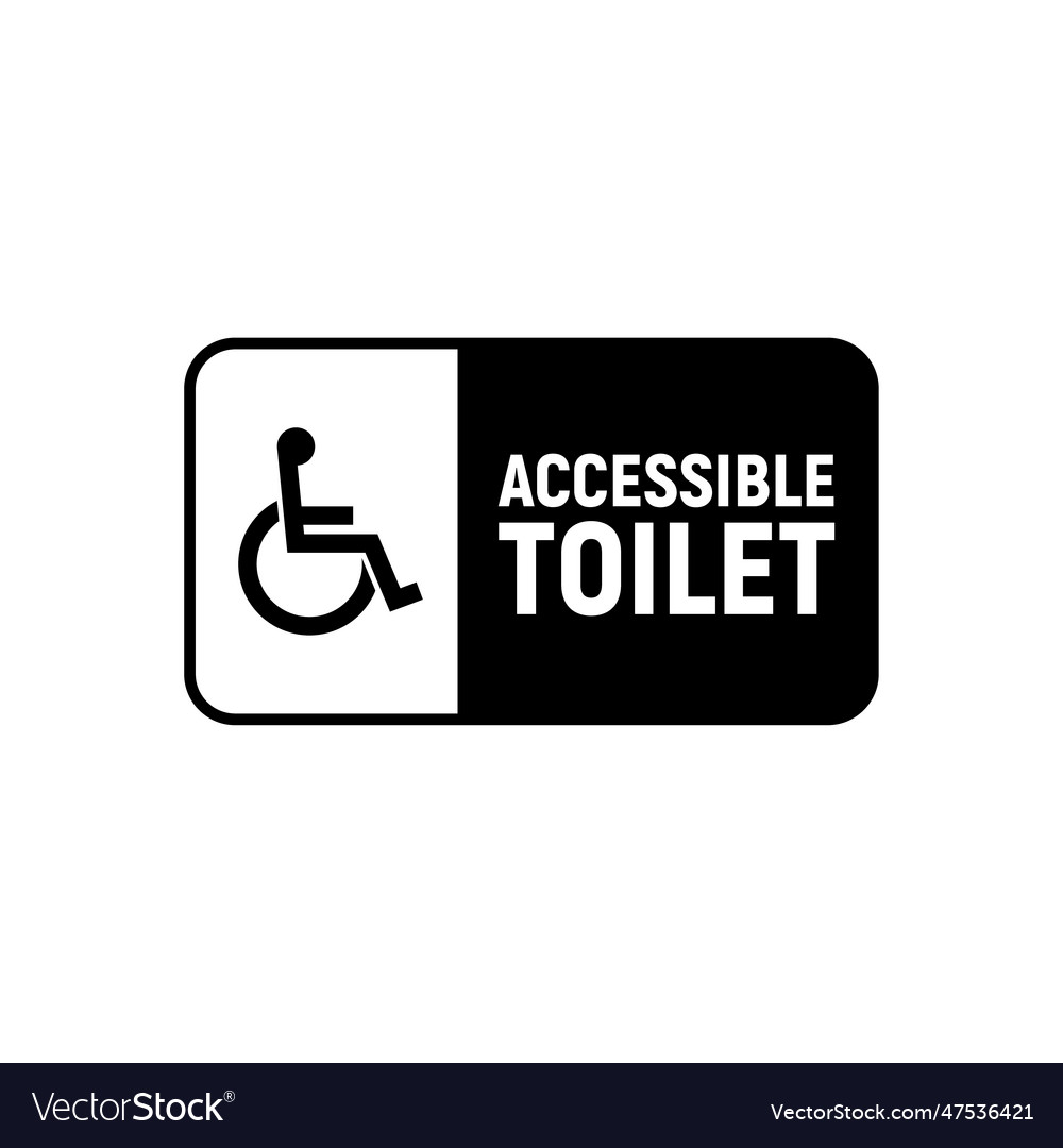 Handicap signage wc invalid icon disable vector image Handicap signage wc invalid icon disable