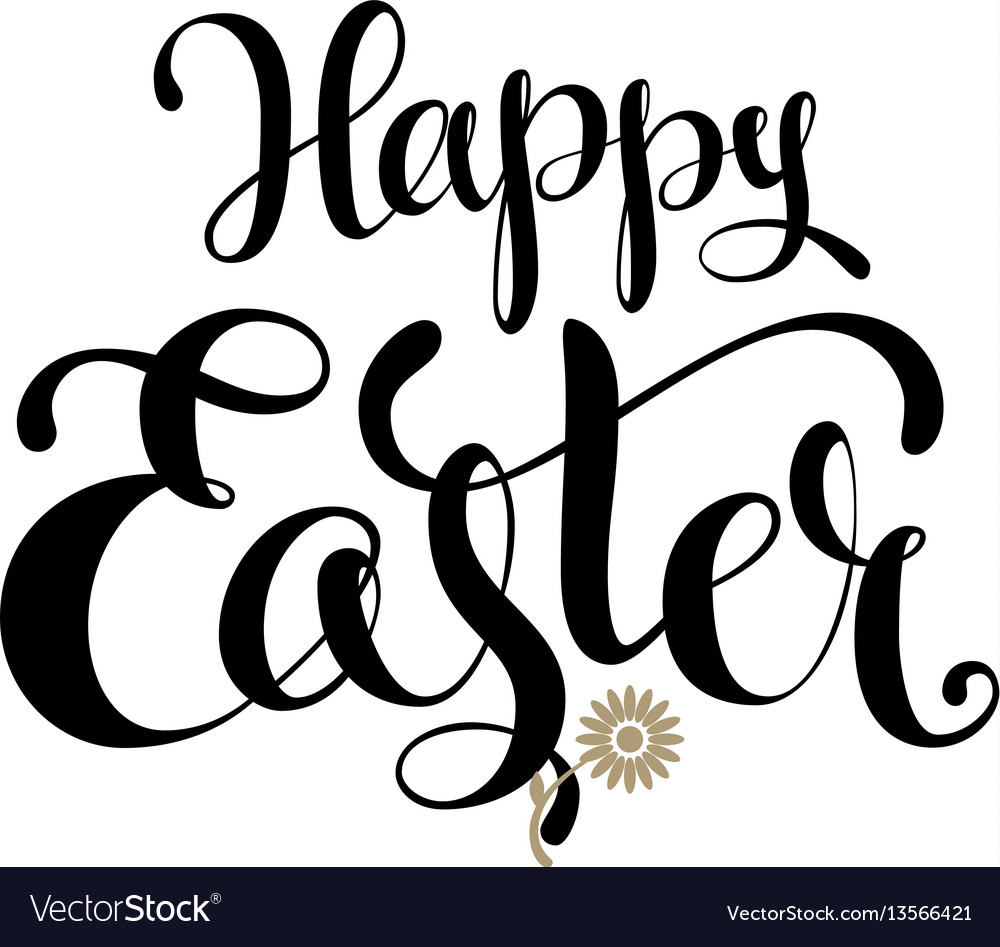 Happy easter lettering