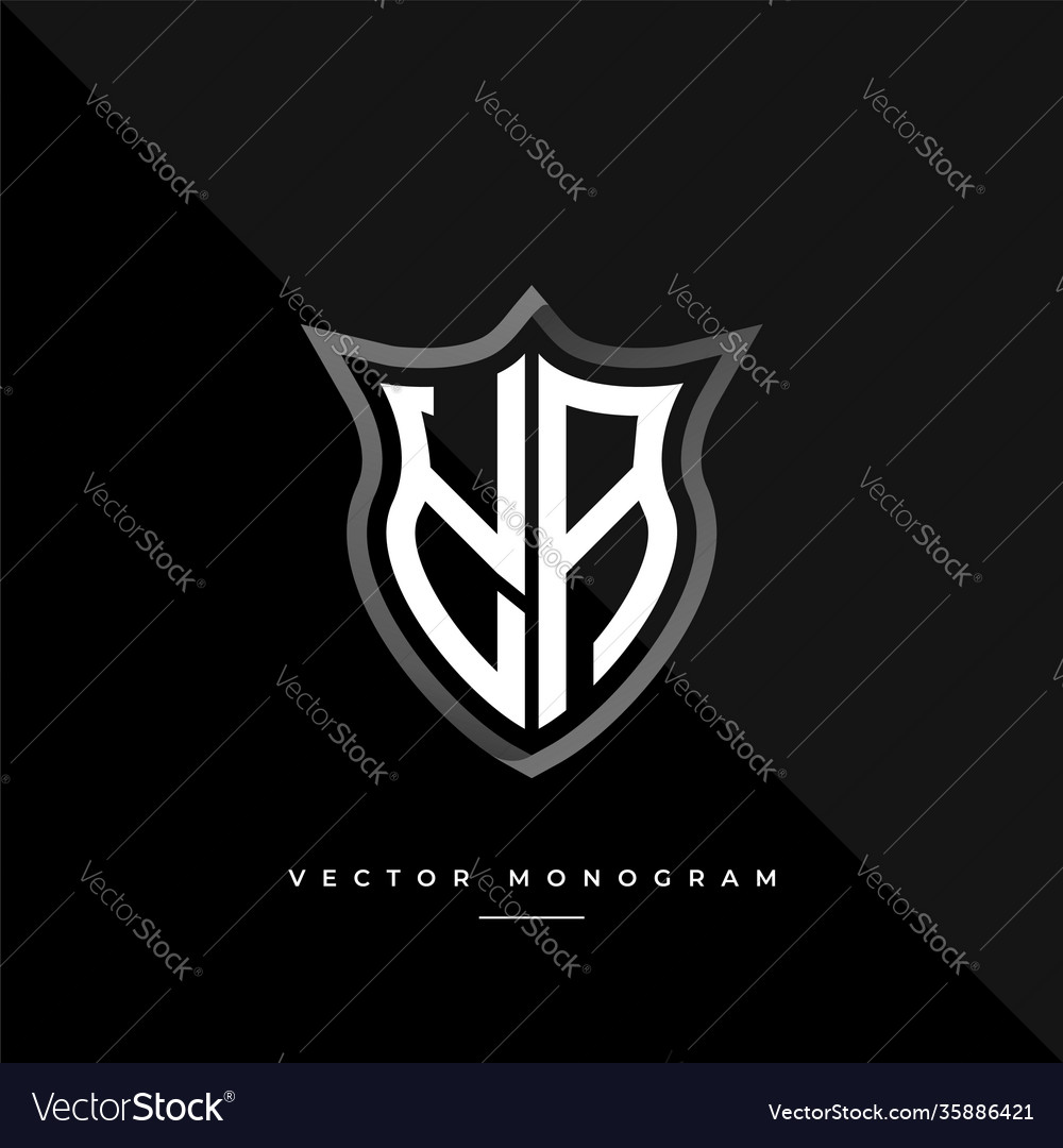 Letter ya logo design silver shield y a monogram