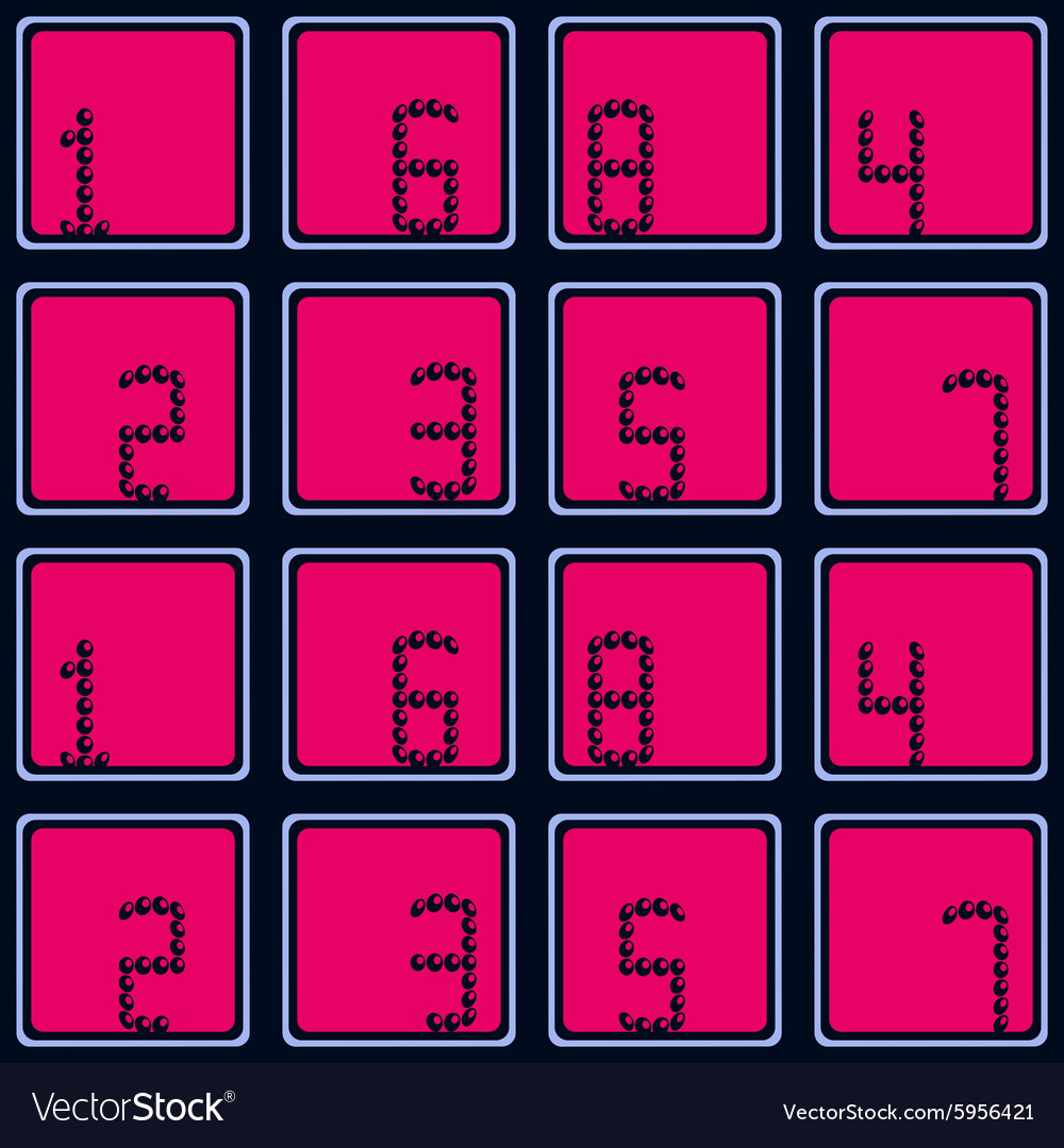 Seamless background with numbers