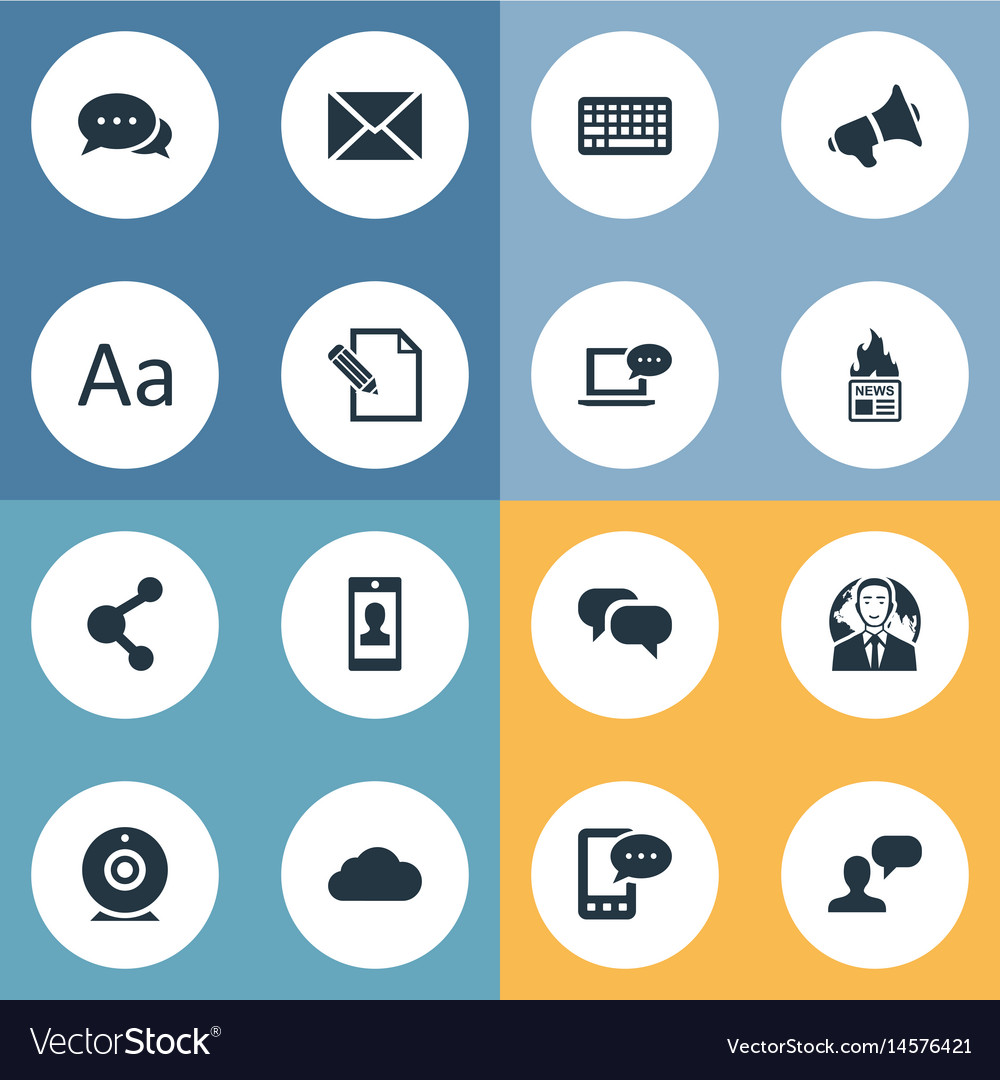 Set of simple user icons